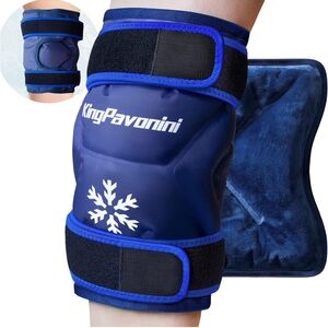 XXL Knee Joint Gel Ice Pack Wrap Around Reusable Compression Cooling Pad NIB